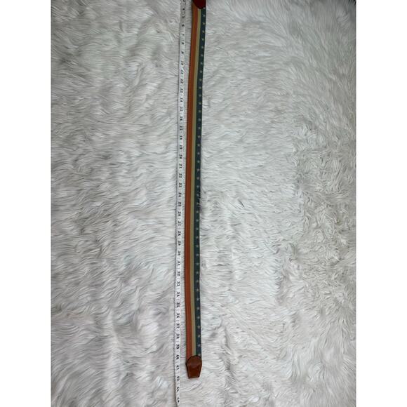 Johnnie-O Mens Red Navy Stars and Stripes Canvas Belt Small USA Patriotic NWT - Picture 13 of 14